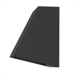 Alteck Fillet 6 inch Aluminum LED Outdoor Wall Light Black