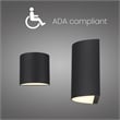 Alteck Veil 3 CCT Aluminum LED Outdoor Wall Light Black