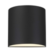 Alteck Veil 3 CCT Aluminum LED Outdoor Wall Light Black