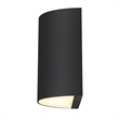 Alteck Veil 3 CCT Aluminum LED Outdoor Wall Light Black