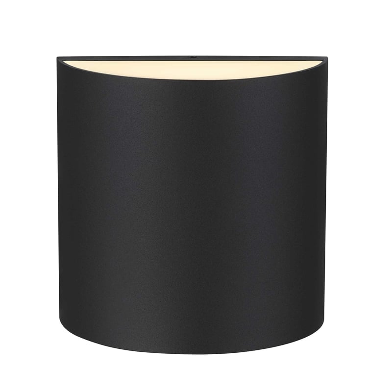 Alteck Veil 3 CCT Aluminum LED Outdoor Wall Light Black