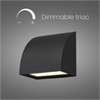 Alteck Slope 4.5 inch Aluminum LED Outdoor Wall Light Black