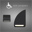 Alteck Slope 4.5 inch Aluminum LED Outdoor Wall Light Black