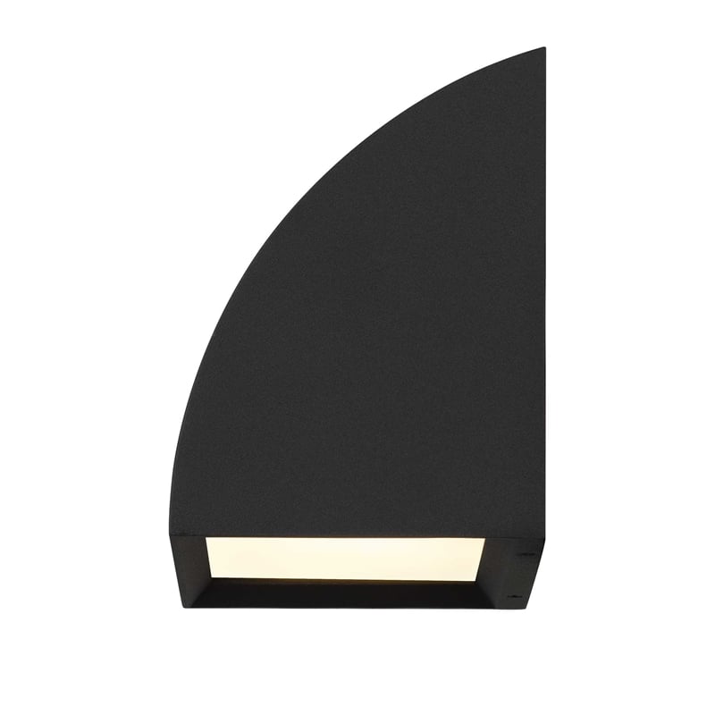 Alteck Slope 4.5 inch Aluminum LED Outdoor Wall Light Black