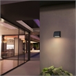 Alteck Slope 4.5 inch Aluminum LED Outdoor Wall Light Black