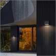 Alteck Slope 4.5 inch Aluminum LED Outdoor Wall Light Black