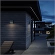 Alteck Slope 4.5 inch Aluminum LED Outdoor Wall Light Black