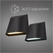 Alteck Ambit 5.5 inch Aluminum LED Outdoor Wall Light Black