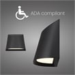 Alteck Ambit 5.5 inch Aluminum LED Outdoor Wall Light Black