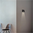 Alteck Slant 5 inch Aluminum LED Outdoor Wall Light Black