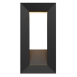 Alteck Paletto 16 inch Aluminum LED Outdoor Wall Light Black