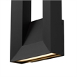Alteck Paletto 16 inch Aluminum LED Outdoor Wall Light Black