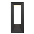 Alteck Paletto 22 inch Aluminum LED Outdoor Wall Light Black