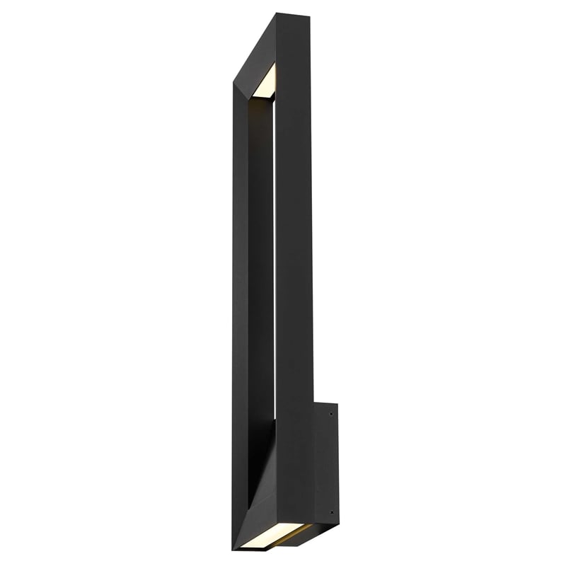 Alteck Paletto 28 inch Aluminum LED Outdoor Wall Light Black