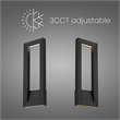 Alteck Paletto 28 inch Aluminum LED Outdoor Wall Light Black