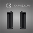 Alteck Dance 18 inch Stainless Steel LED Outdoor Wall Light Black