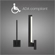 Alteck Lana 18 inch Aluminum LED Outdoor Wall Light Black