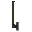 Alteck Lana 18 inch Aluminum LED Outdoor Wall Light Black