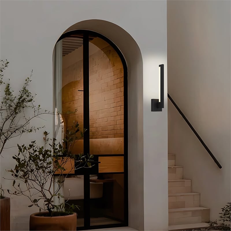 Alteck Lana 18 inch Aluminum LED Outdoor Wall Light Black