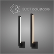Alteck Lana 24 inch Aluminum LED Outdoor Wall Light Black