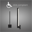 Alteck Lana 24 inch Aluminum LED Outdoor Wall Light Black