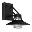 Alteck Radiant 9 inch Aluminum LED Outdoor Wall Light Black