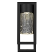 Alteck 2 Step 15 inch Aluminum LED Outdoor Wall Light Black