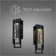 Alteck 2 Step 19 inch Aluminum LED Outdoor Wall Light Black