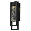 Alteck 2 Step 19 inch Aluminum LED Outdoor Wall Light Black
