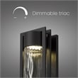 Alteck 2 Step 25 inch Aluminum LED Outdoor Wall Light Black