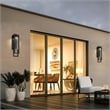 Alteck 2 Step 25 inch Aluminum LED Outdoor Wall Light Black