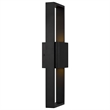 Alteck Miami 18 inch Aluminum LED Outdoor Wall Light Black