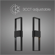 Alteck Miami 24 inch Aluminum LED Outdoor Wall Light Black