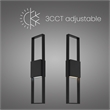 Alteck Miami 32 inch Aluminum LED Outdoor Wall Light Black