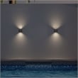 Alteck Miami 6.25 inch Aluminum LED Outdoor Wall Light Black