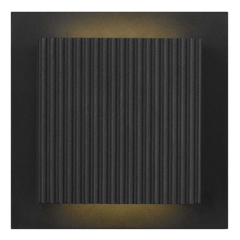 Alteck Miami 6.25 inch Aluminum LED Outdoor Wall Light Black
