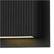 Alteck Miami 6.25 inch Aluminum LED Outdoor Wall Light Black