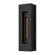 Alteck Layer 18 inch Aluminum LED Outdoor Wall Light Black & Brass