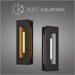 Alteck Layer 18 inch Aluminum LED Outdoor Wall Light Black & Brass