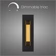 Alteck Layer 18 inch Aluminum LED Outdoor Wall Light Black & Brass