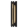 Alteck Layer 18 inch Aluminum LED Outdoor Wall Light Black & Brass