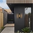 Alteck Layer 18 inch Aluminum LED Outdoor Wall Light Black & Brass