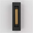 Alteck Layer 22 inch Aluminum LED Outdoor Wall Light Black & Brass