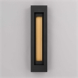Alteck Layer 30 inch Aluminum LED Outdoor Wall Light Black & Brass