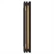 Alteck Layer 30 inch Aluminum LED Outdoor Wall Light Black & Brass