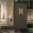 Alteck Layer 30 inch Aluminum LED Outdoor Wall Light Black & Brass