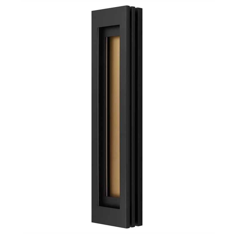 Alteck Layer 38 inch Aluminum LED Outdoor Wall Light Black & Brass