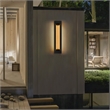 Alteck Layer 38 inch Aluminum LED Outdoor Wall Light Black & Brass