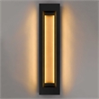 Alteck Layer 38 inch Aluminum LED Outdoor Wall Light Black & Brass