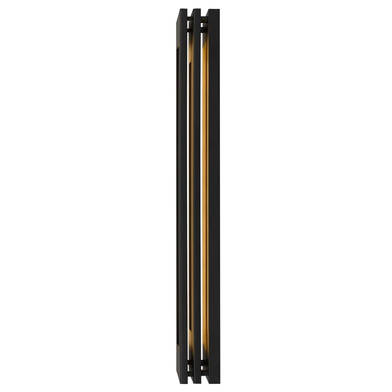 Alteck Layer 38 inch Aluminum LED Outdoor Wall Light Black & Brass